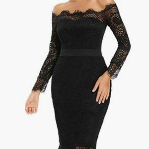 Floral Lace Mermaid Dress